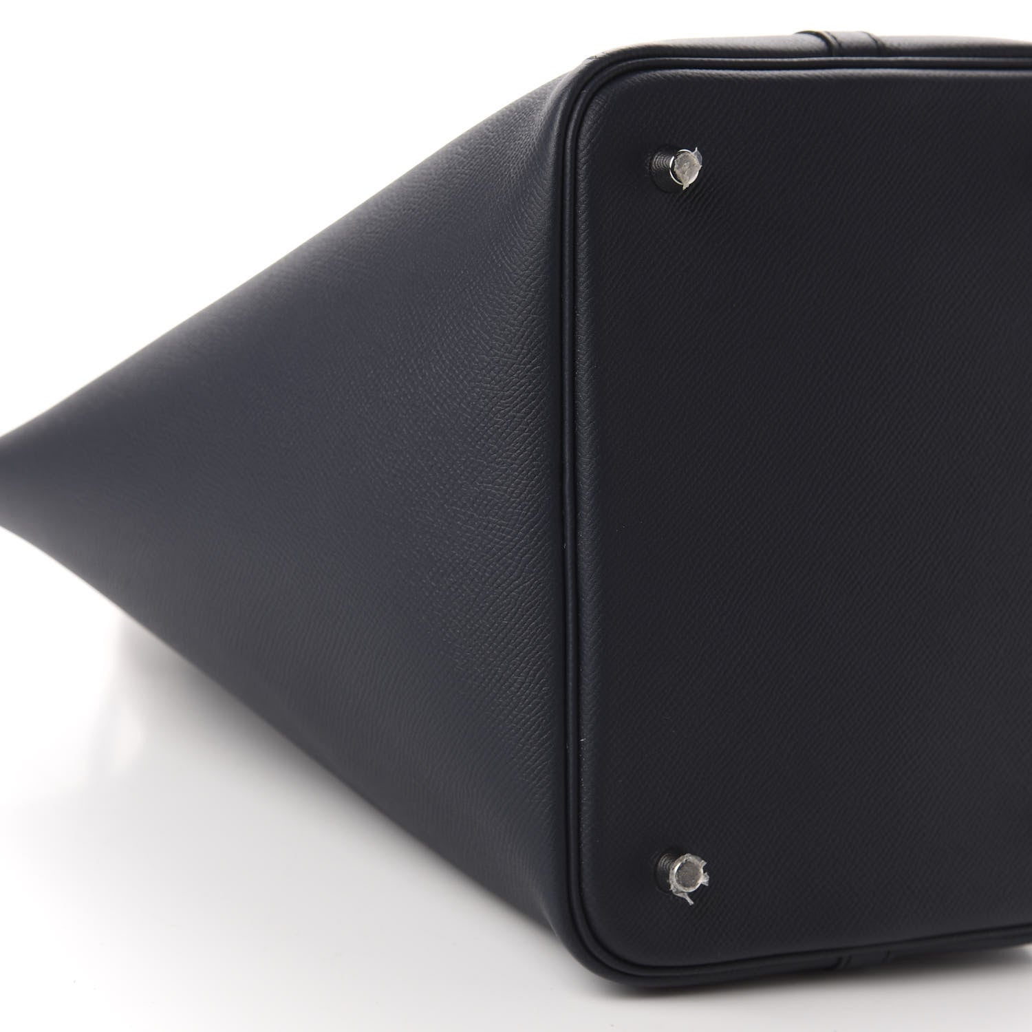 Hermes Epsom Tressage De Cuir Picotin Lock 22 MM Bleu Indigo Black Terre Battue 6 of 11