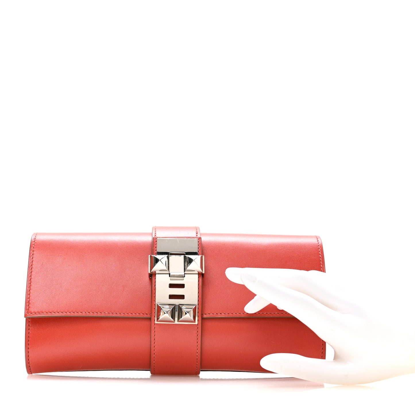 Tadelakt Medor Clutch 23 Sanguine