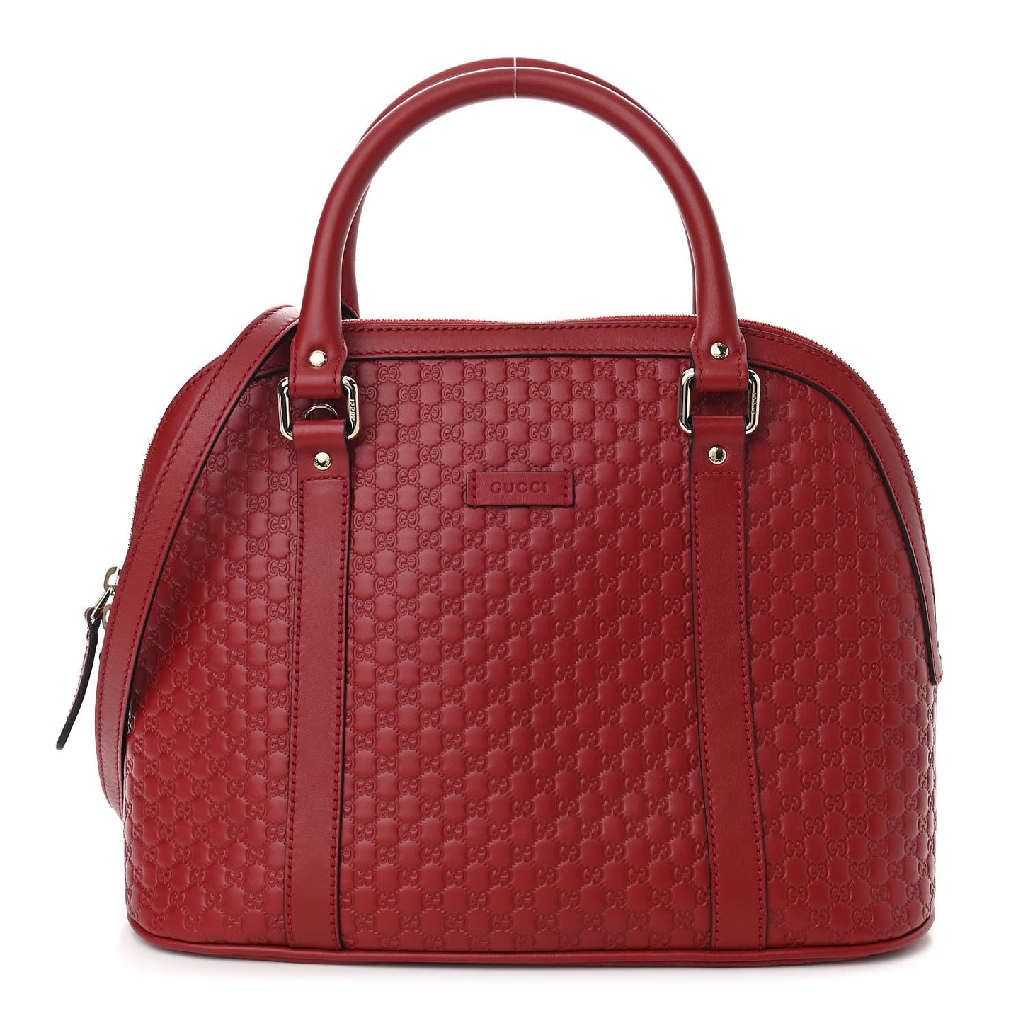 Microguccissima Medium Dome Bag Red