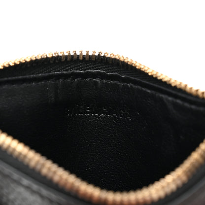Balenciaga Calfskin Neo Classic Long Coin Case Card Holder on Strap Black 6 of 8