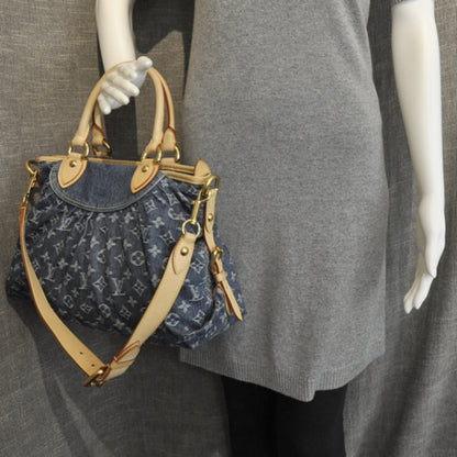 Louis Vuitton Denim Neo Cabby MM Blue 3 of 8