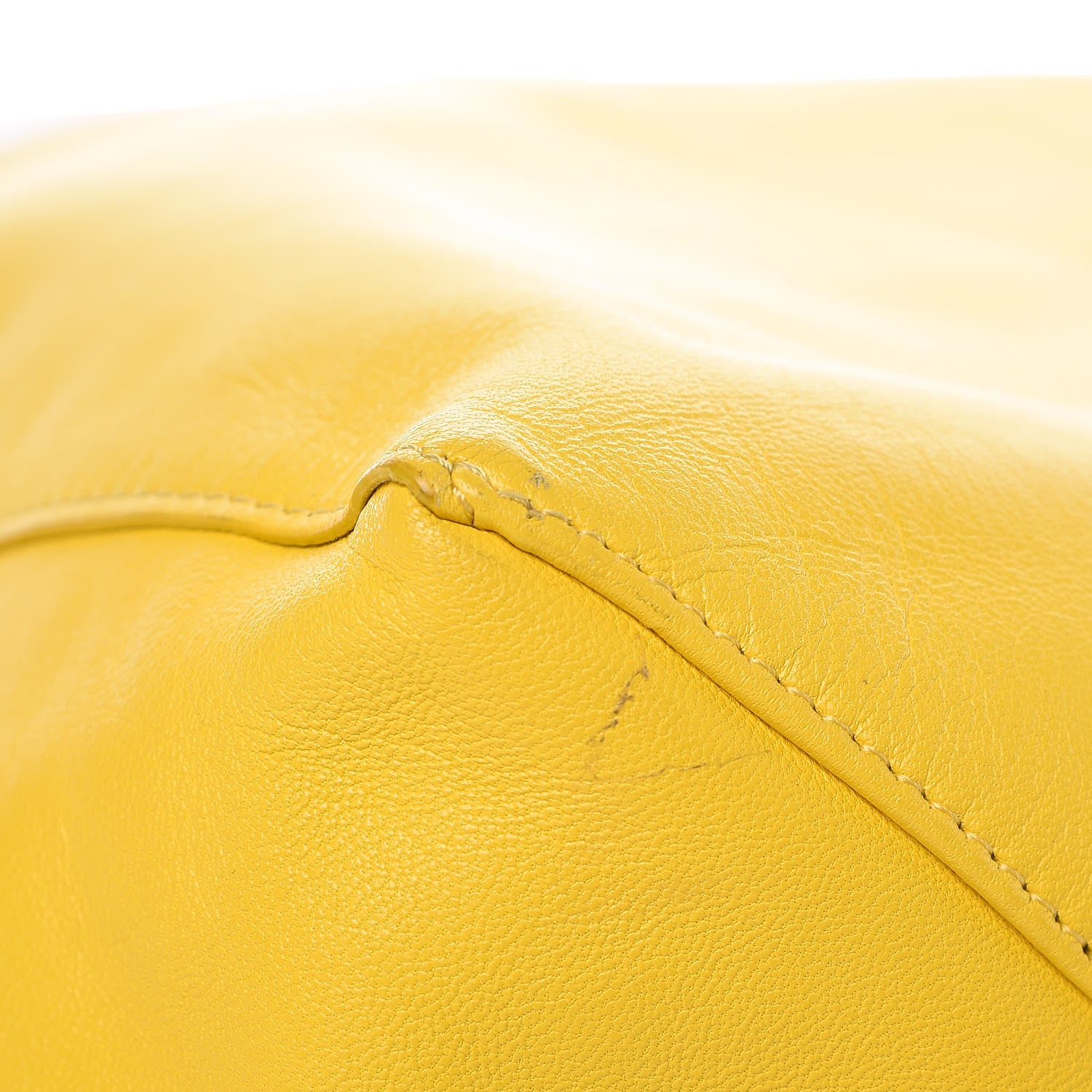 Celine Lambskin Vertical Bi-Cabas White Sun Yellow 10 of 14