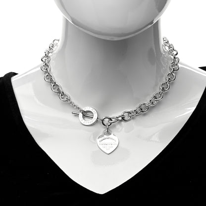 Tiffany Sterling Silver Return to Tiffany Heart Tag Toggle Necklace 2 of 5