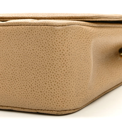 Chanel Caviar Quilted Medium Single Flap Beige 10 of 13
