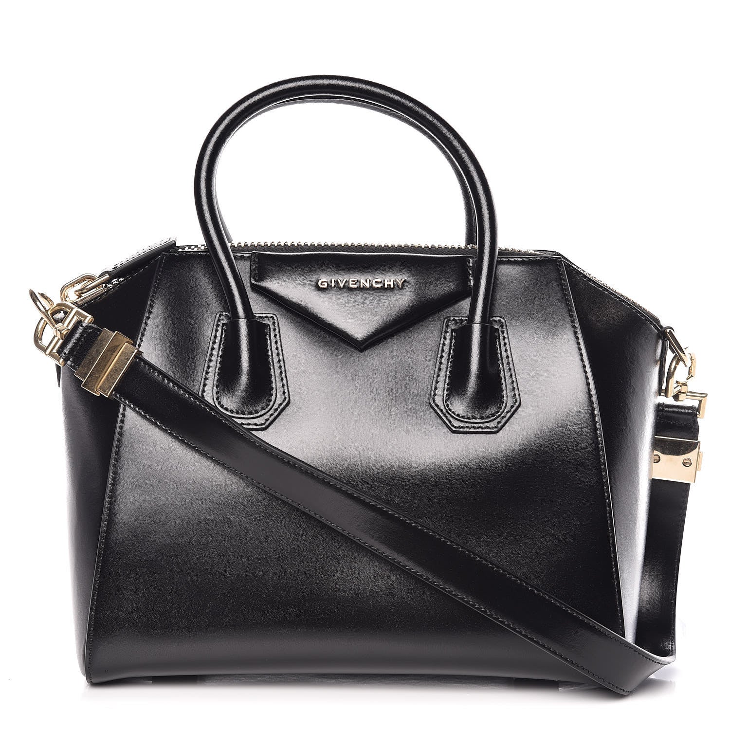 Givenchy Shiny Lord Calfskin Small Antigona Black 1 of 14
