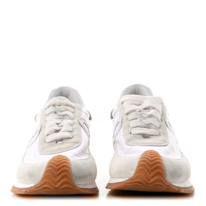 Loewe Nylon Suede Flow Retro Runner Sneakers 38 White 3 of 9