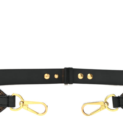 Louis Vuitton Monogram Adjustable Bandouliere Shoulder Strap Black Black 3 of 5