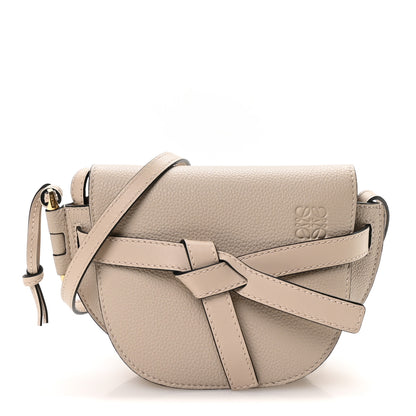 Loewe Grained Calfskin Mini Gate Crossbody Bag Light Oat 1 of 10