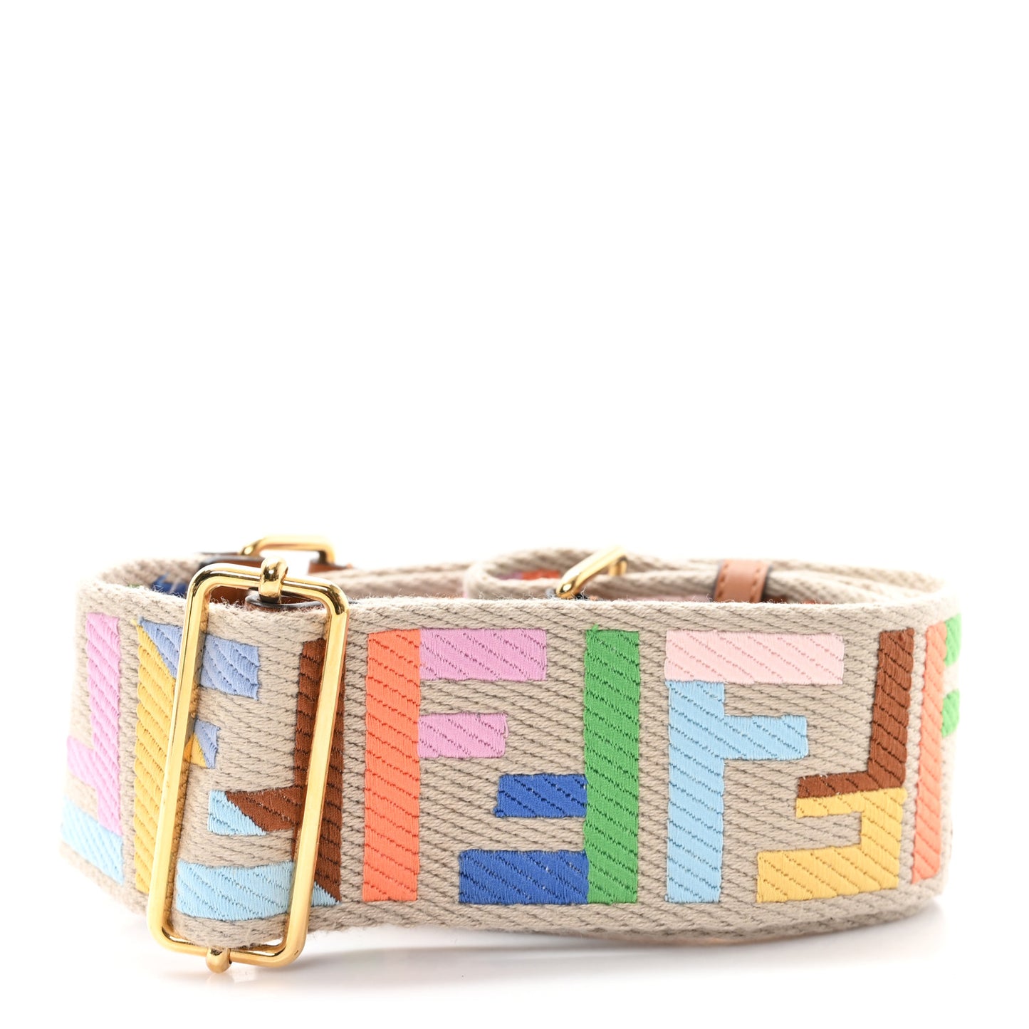 Canvas Calfskin FF 1974 Adjustable Strap You Multicolor Cuoio