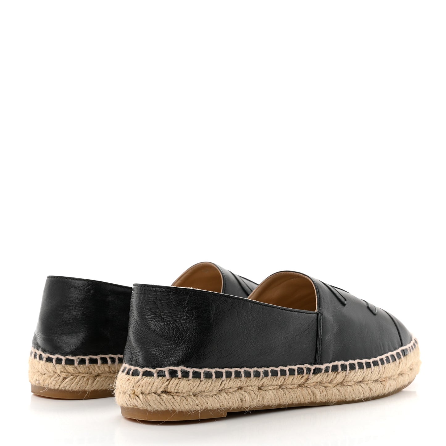 Lambskin CC Espadrilles 38 Black
