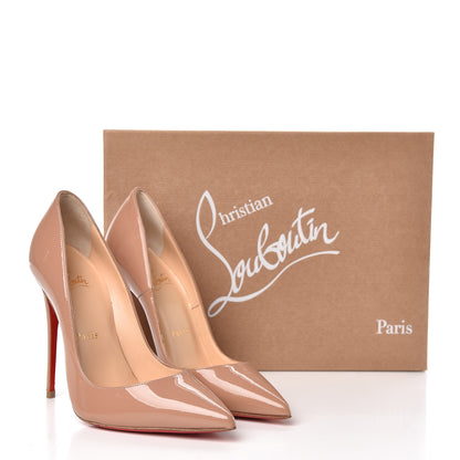 Christian Louboutin Patent So Kate 120 Pumps 35 Nude 9 of 9