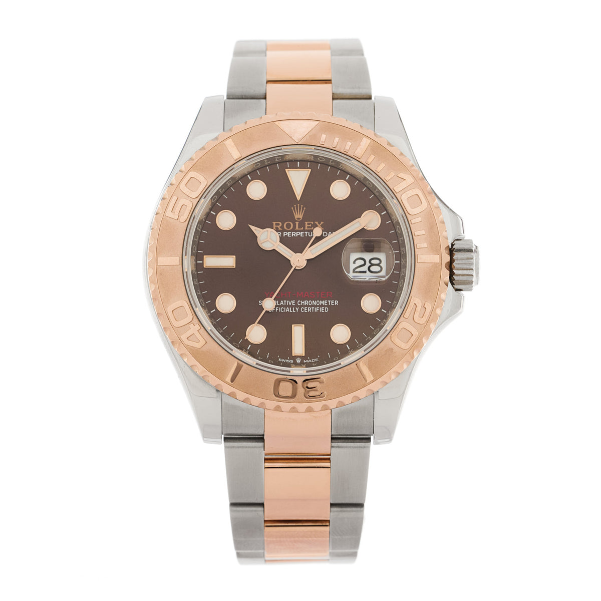 Stainless Steel 18K Everose Gold 40mm Yacht-Master Watch Chocolate 126621