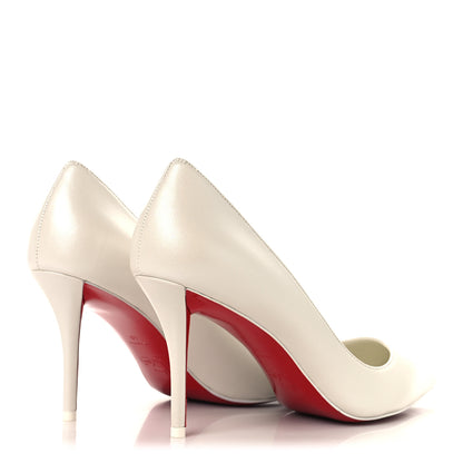 Christian Louboutin Pearlescent Nappa Miss Z 80 Pumps 40 Bianco 5 of 8