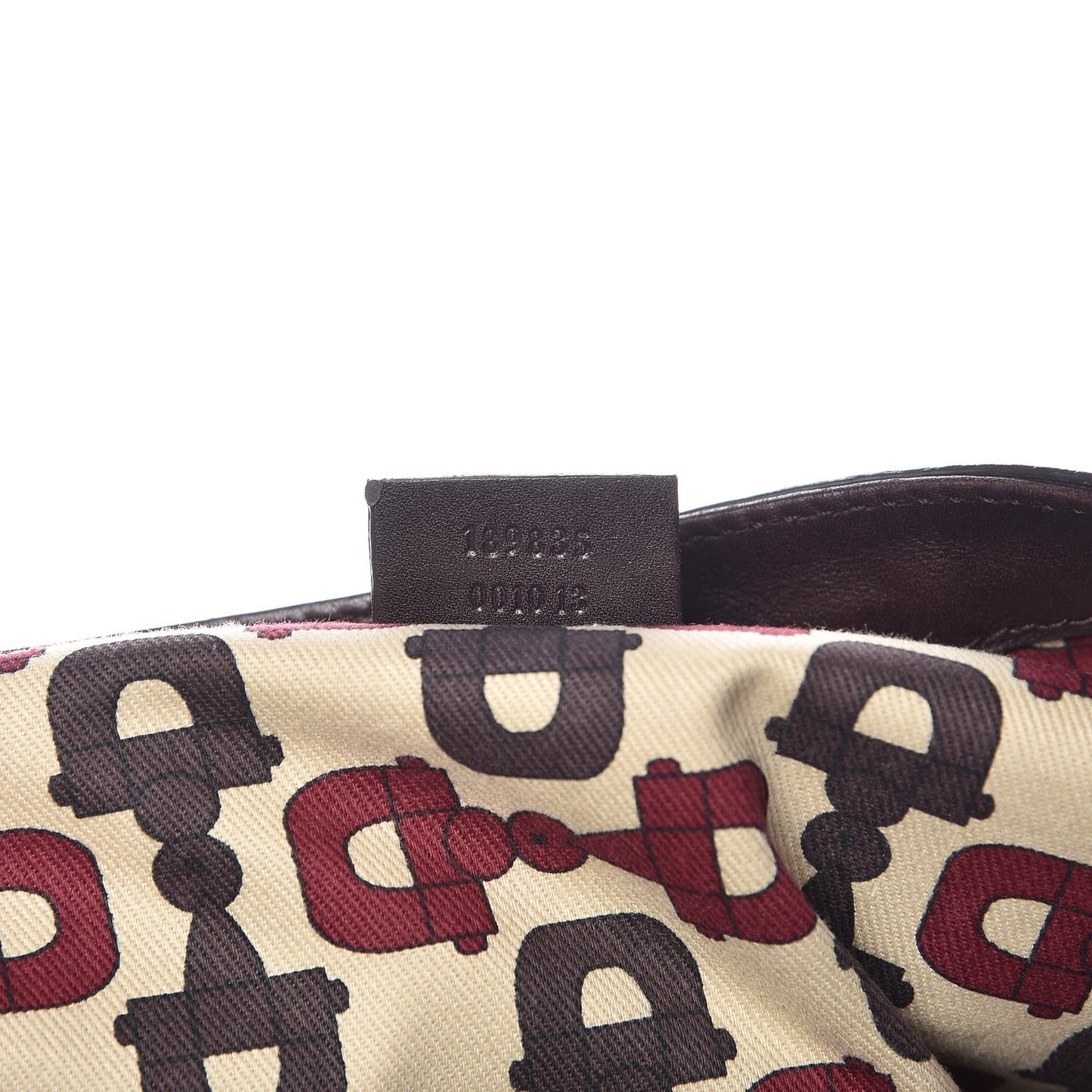 Guccissima Large D Gold Ring Shoulder Bag Chocolate