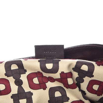 Gucci Guccissima Large D Gold Ring Shoulder Bag Chocolate 7 of 11