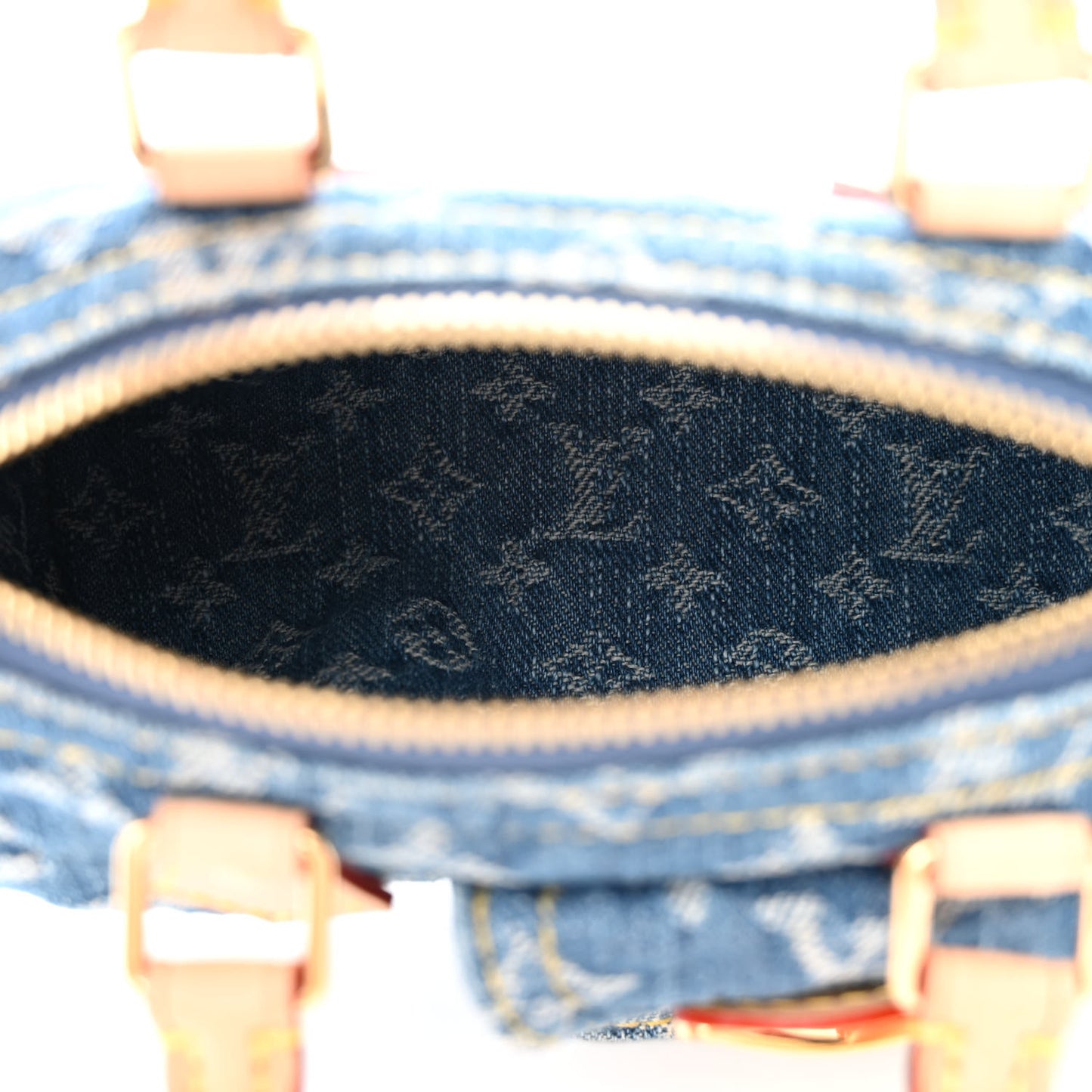 Monogram Denim Nano Speedy Blue