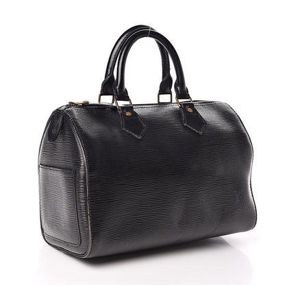 Louis Vuitton Epi Speedy 25 Black 3 of 15