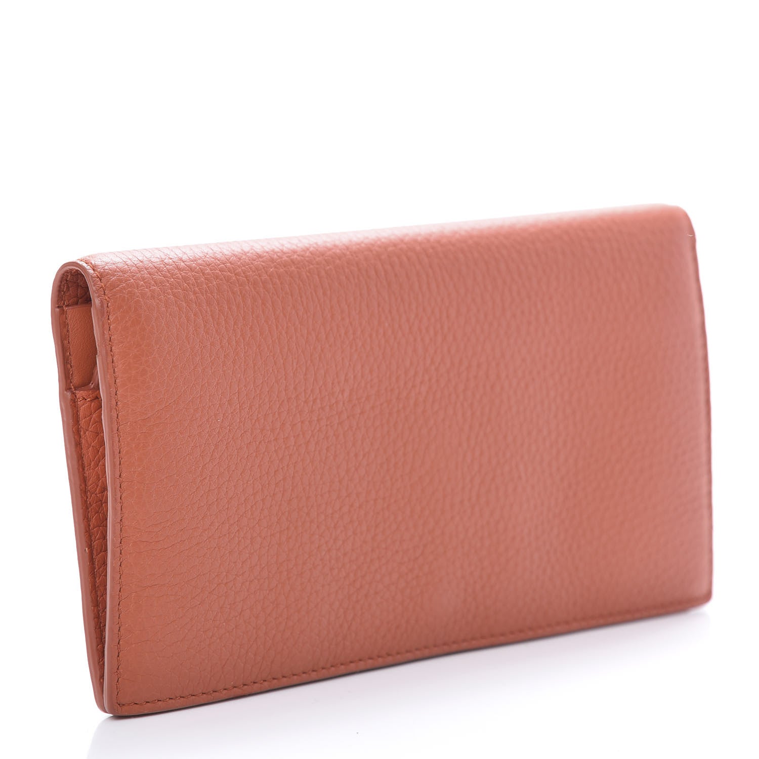 Burberry Calfskin Hastings Continental Wallet Orange 3 of 8