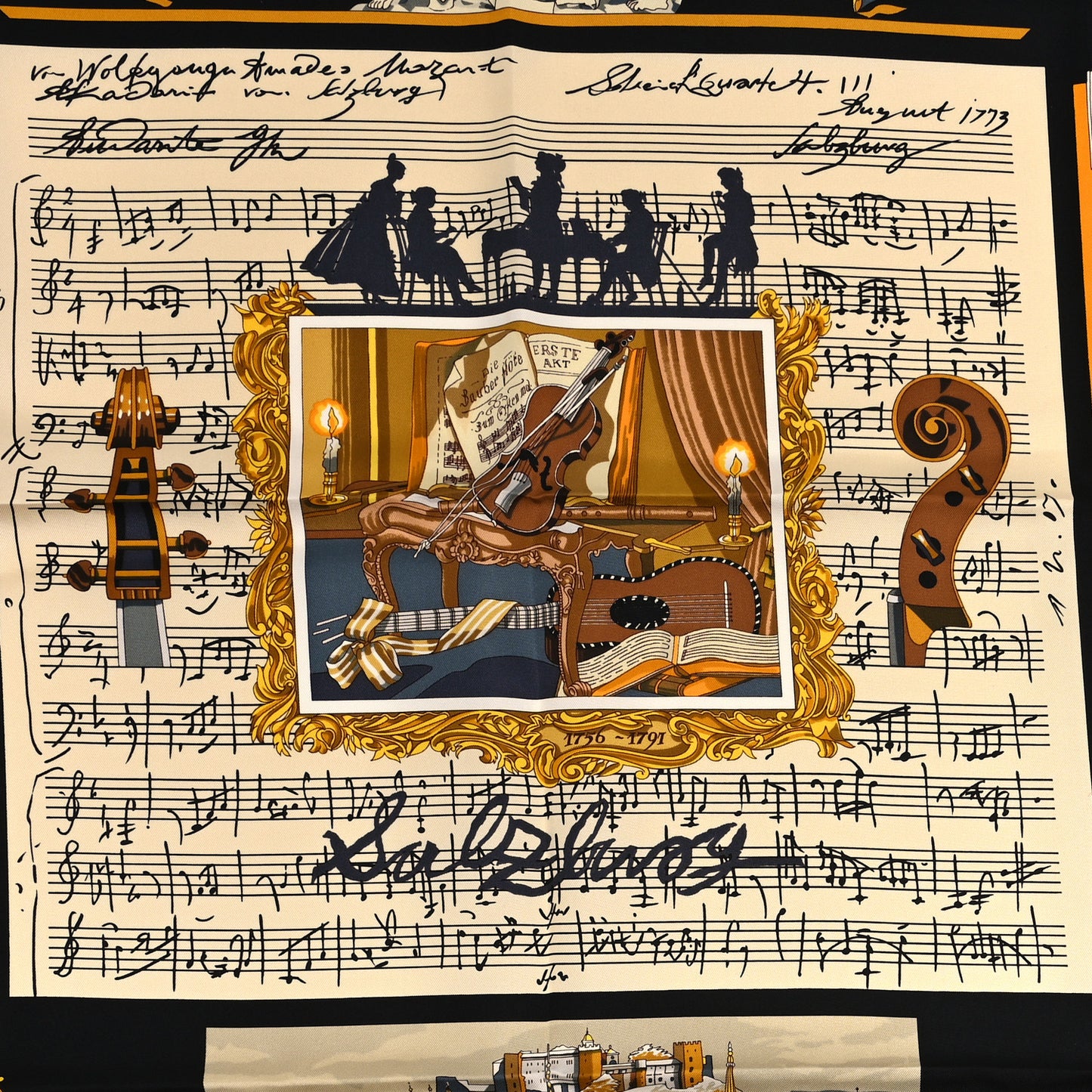 Silk Salzburg Scarf 90