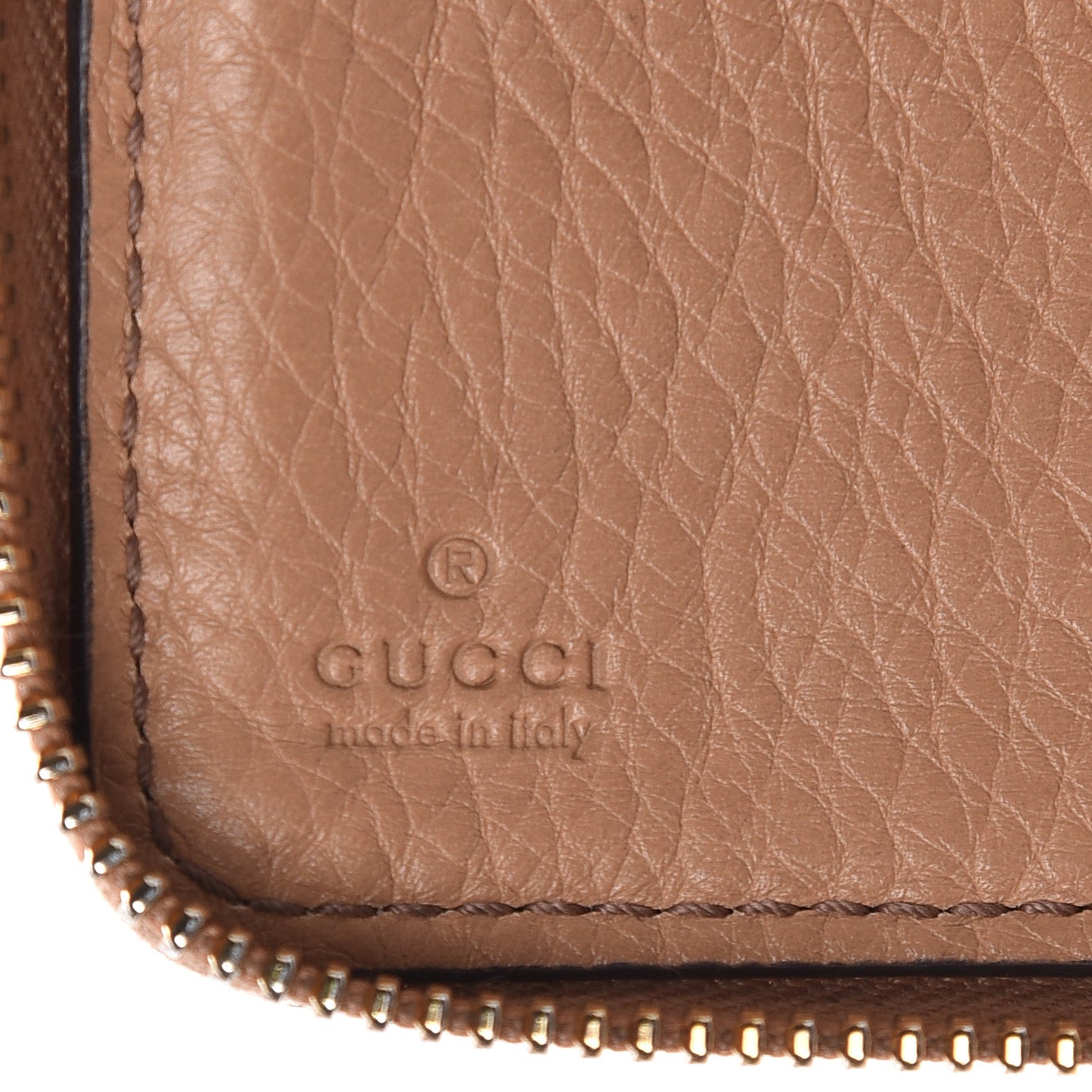 Calfskin Soho Zip Around Wallet Camelia
