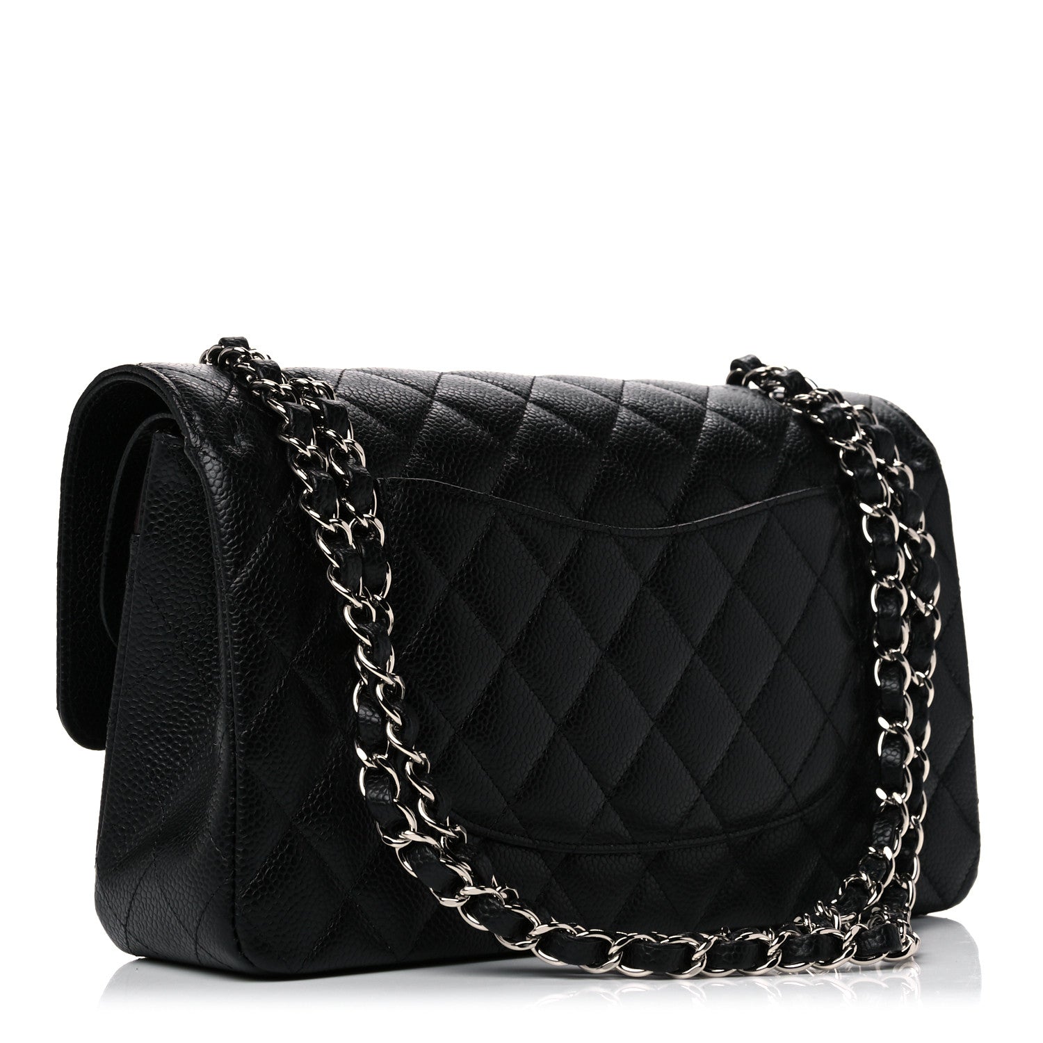 Chanel Caviar Quilted Medium Double Flap Black 2 of 10