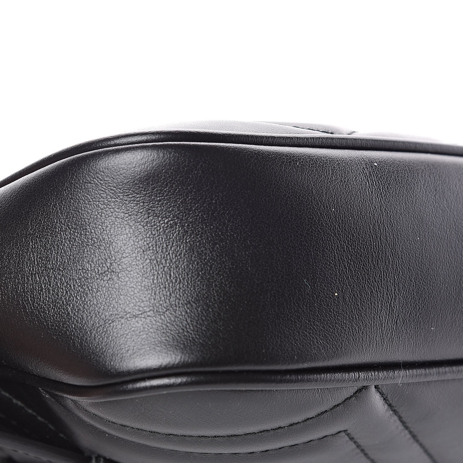 Gucci Calfskin Matelasse Mens GG Marmont Belt Bag 100 40 Black 9 of 11