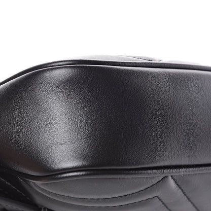 Gucci Calfskin Matelasse Mens GG Marmont Belt Bag 100 40 Black 9 of 11