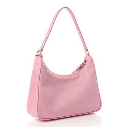 Prada Re-Nylon Saffiano Mini Re-Edition 2005 Bag Rosa 3 of 10