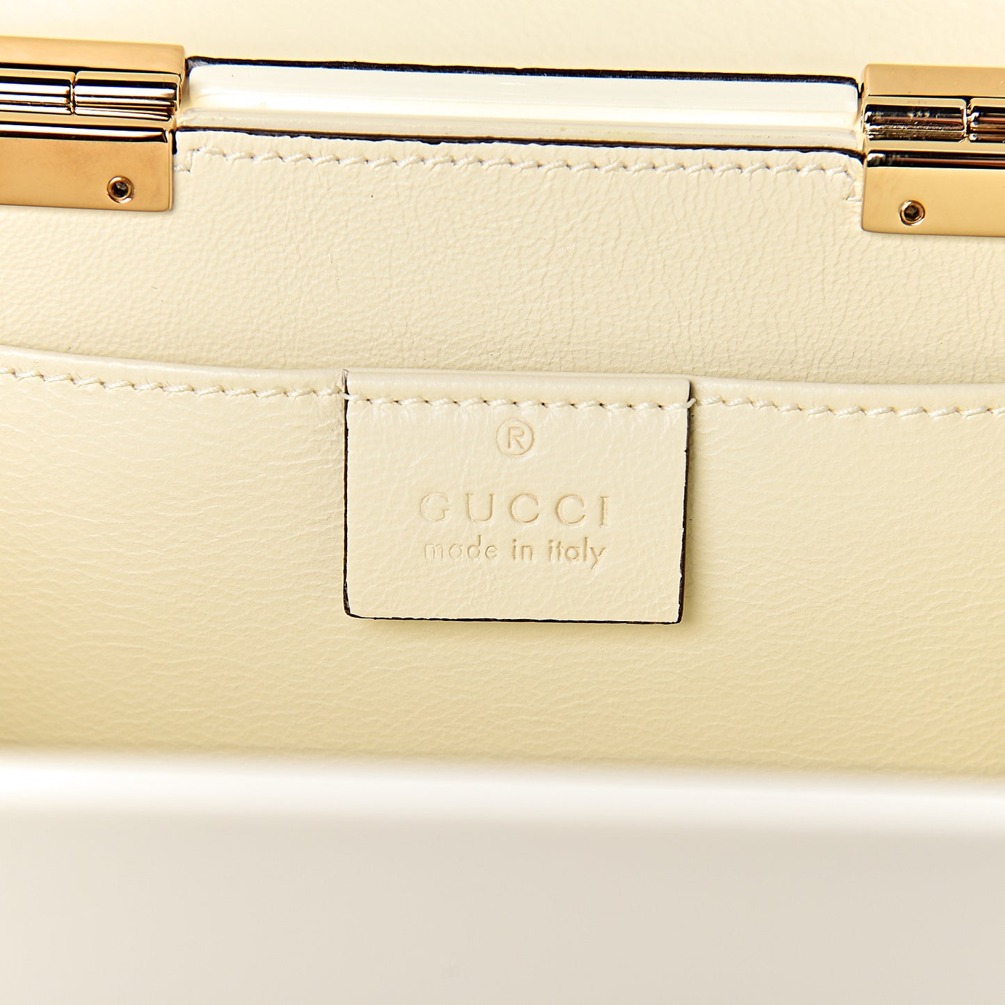 Plexiglass Mini Sylvie 1969 Top Handle Bag Ivory