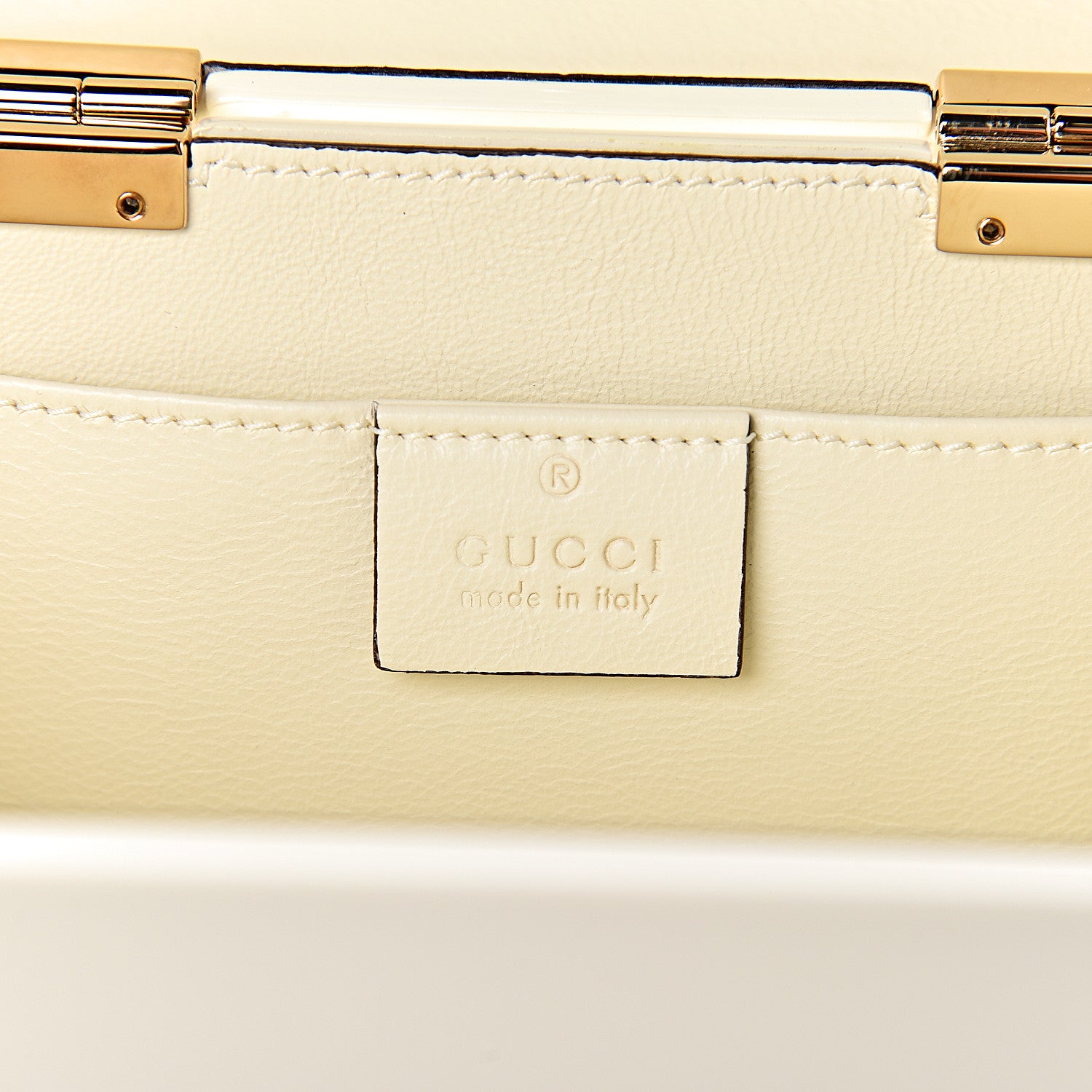 Gucci Plexiglass Mini Sylvie 1969 Top Handle Bag Ivory 6 of 11