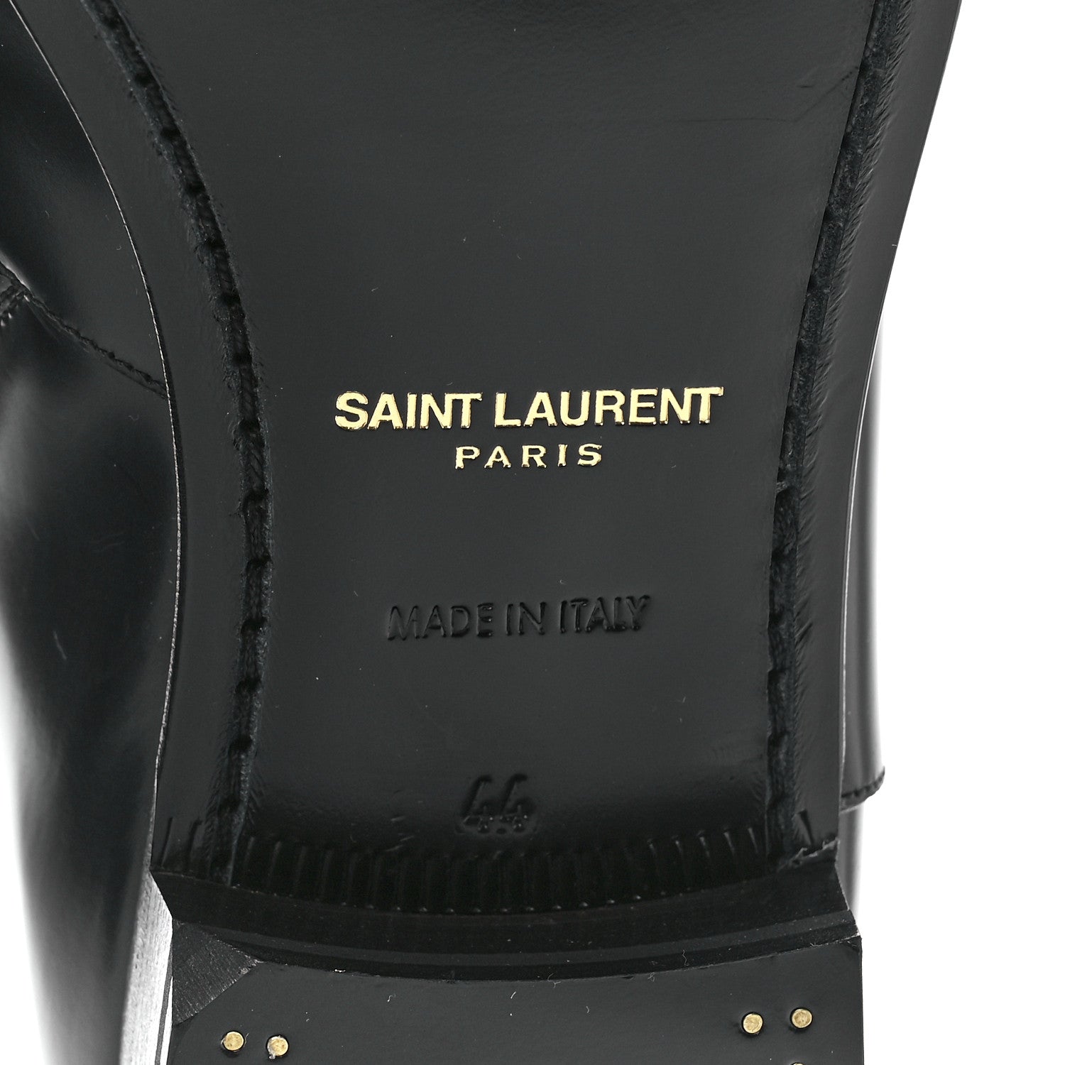 Saint Laurent Calfskin Mens Eli 25 Bootie 44 Black 6 of 8