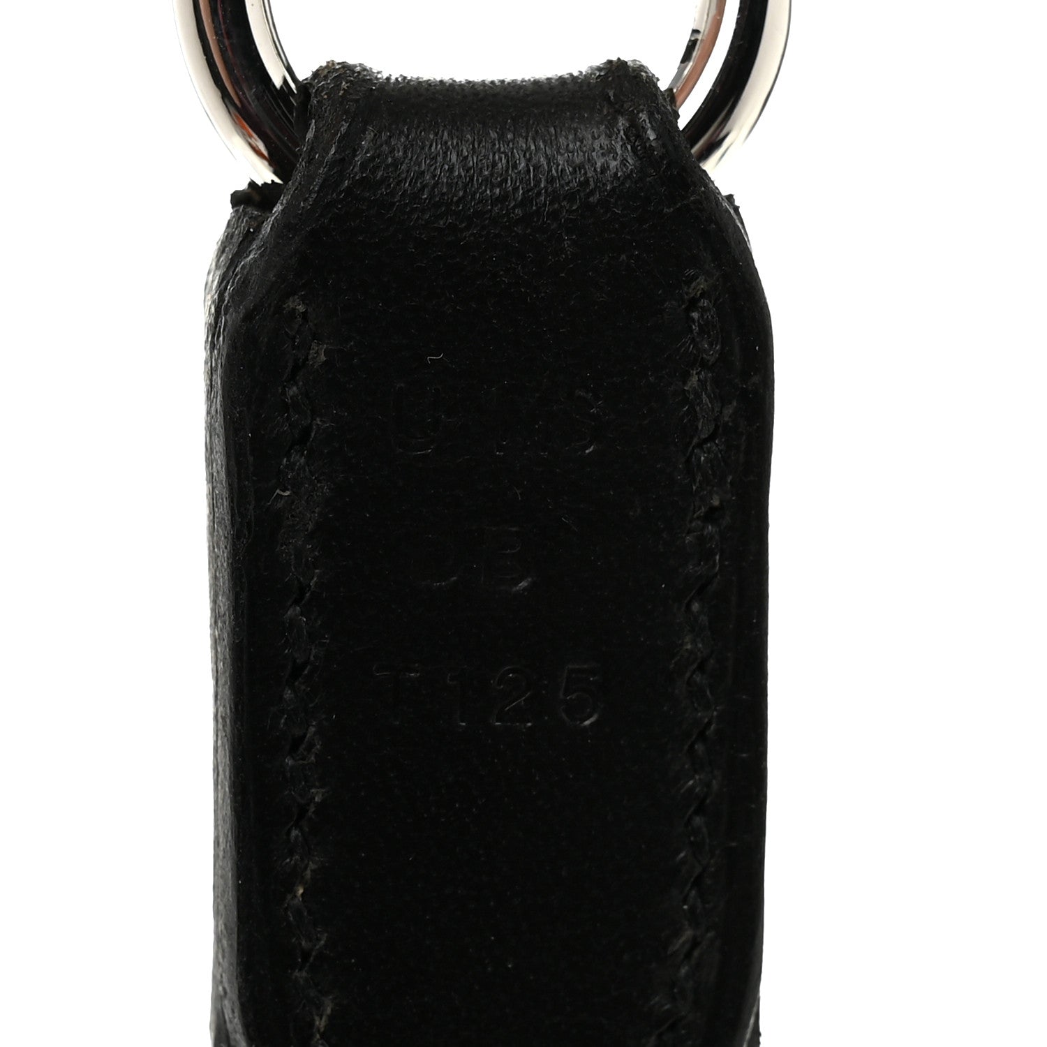Hermes Natural Bridle Punch Dog Leash Black 4 of 5
