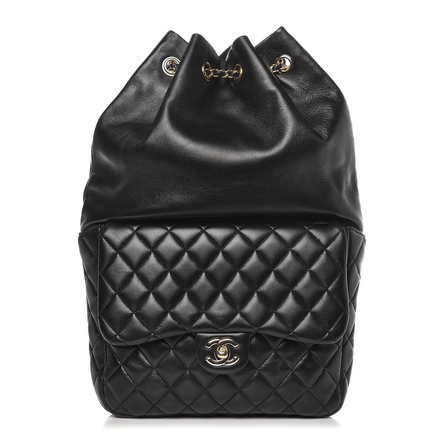 Chanel Lambskin Quilted Large In Seoul Backpack Navy 1 of 6