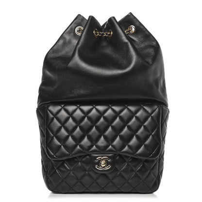 Chanel Lambskin Quilted Large In Seoul Backpack Navy 1 of 6
