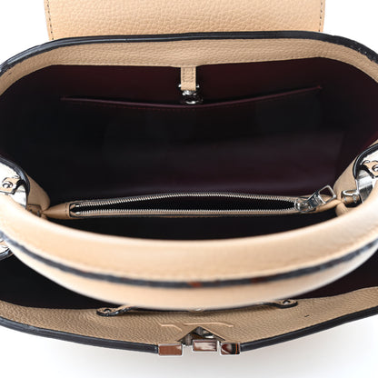 Louis Vuitton Taurillon Capucines MM Dune 4 of 10