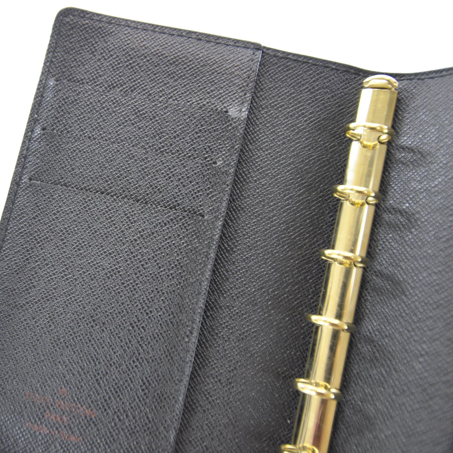 Louis Vuitton Epi Small Ring Agenda Black 6 of 9
