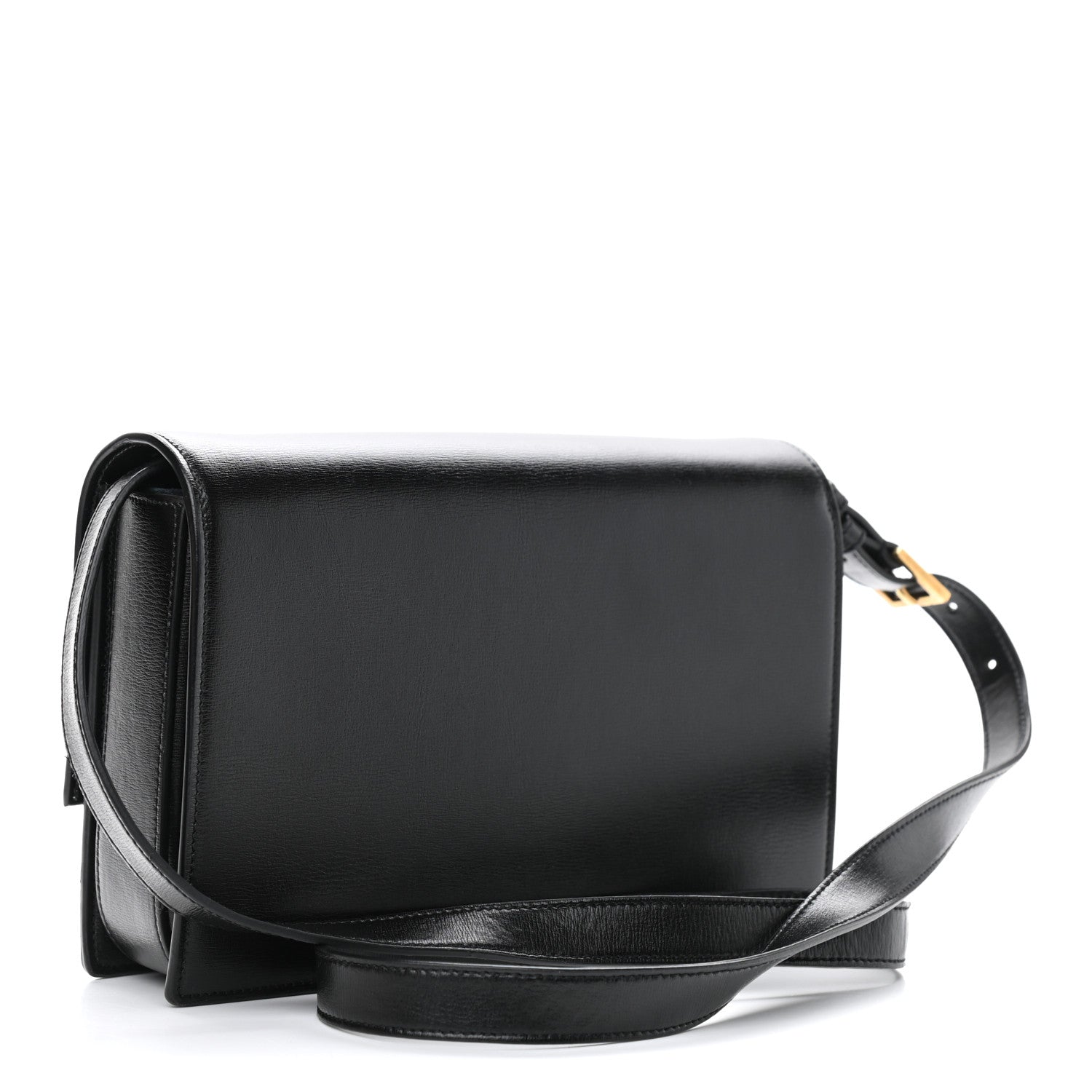 Saint Laurent Smooth Calfskin Suede Medium Bellechasse Black 3 of 10