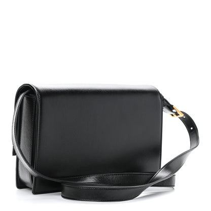 Saint Laurent Smooth Calfskin Suede Medium Bellechasse Black 3 of 10