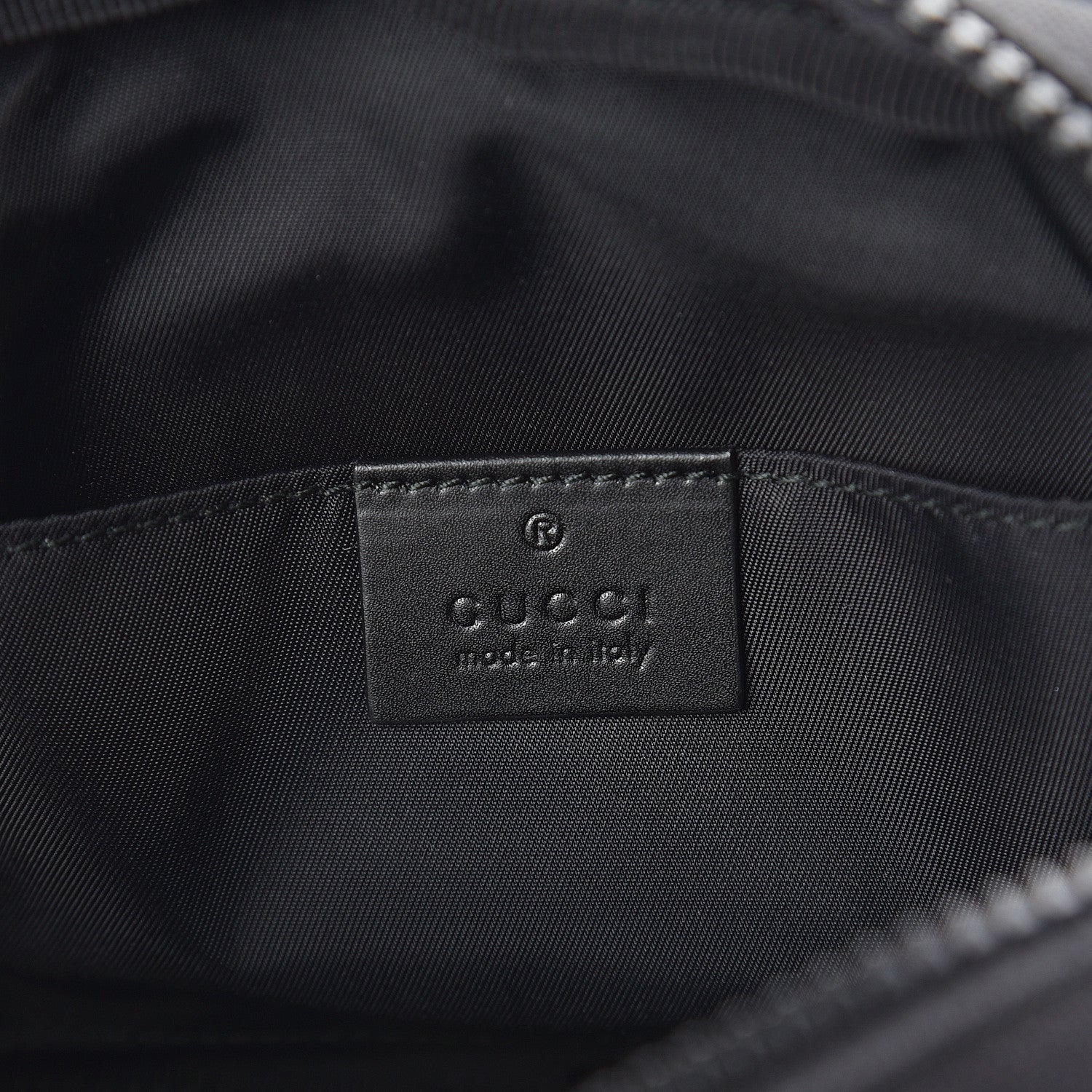 Gucci Canvas Web Tiger Embroidered Messenger Bag Black 5 of 7