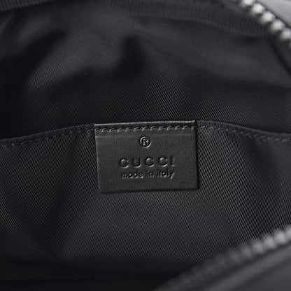 Gucci Canvas Web Tiger Embroidered Messenger Bag Black 5 of 7