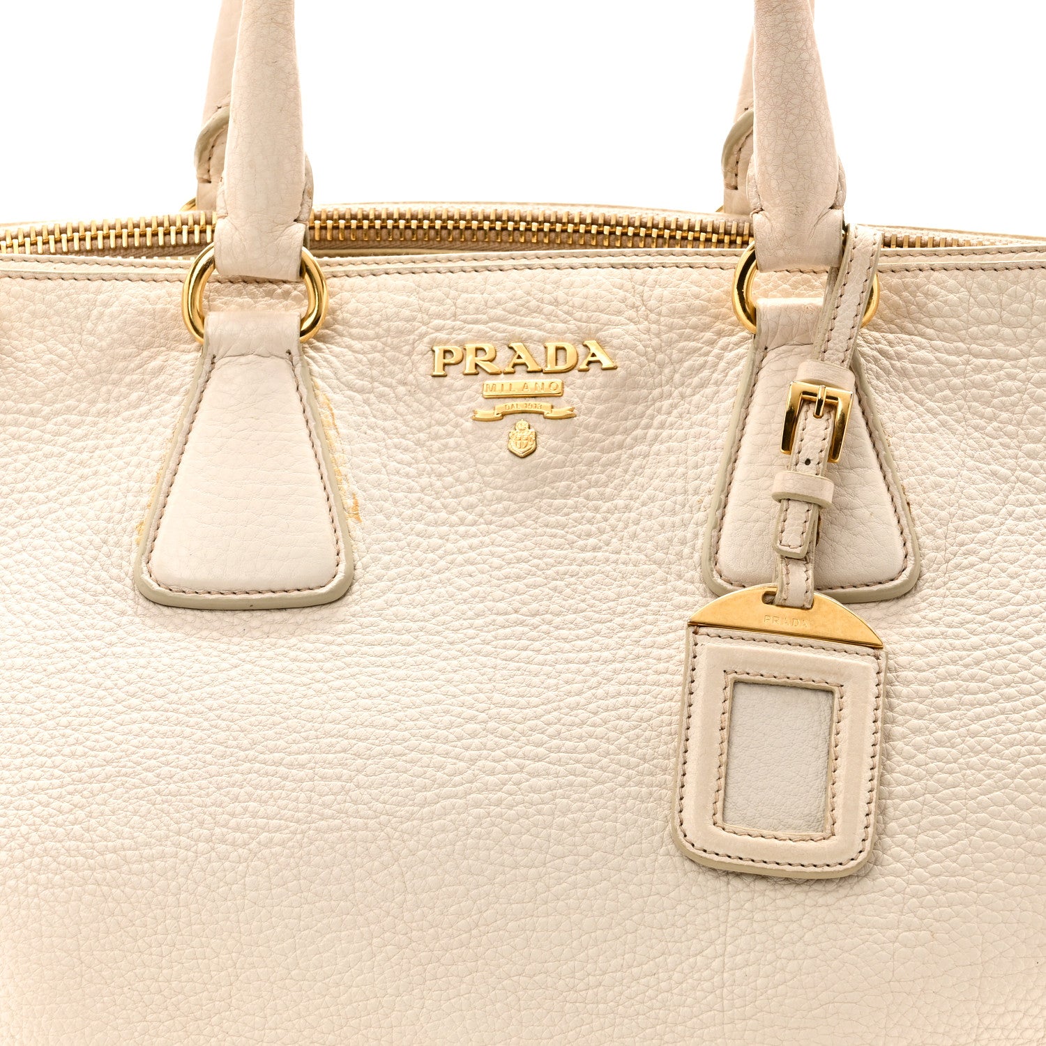 Prada Vitello Daino Tote Talco 1880824 – FASHIONPHILE