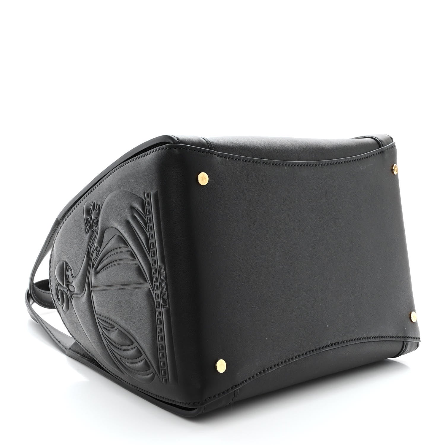 Lanvin Smooth Calfskin Mini Tote Black 4 of 9