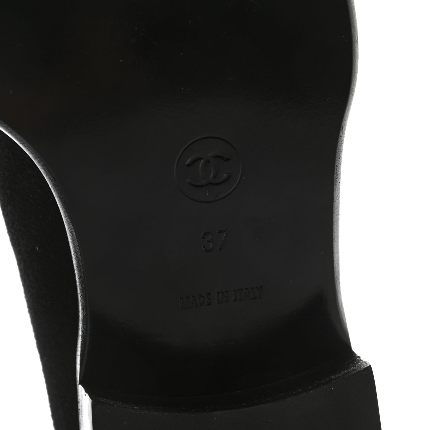 Suede CC Mocassin Loafers 37 Black
