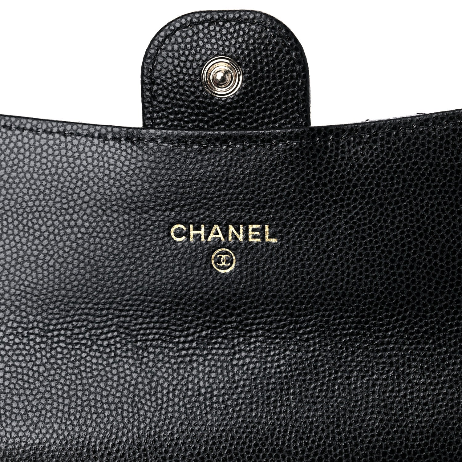 Chanel Caviar Quilted Medium Gusset Flap Wallet Black 6 of 11