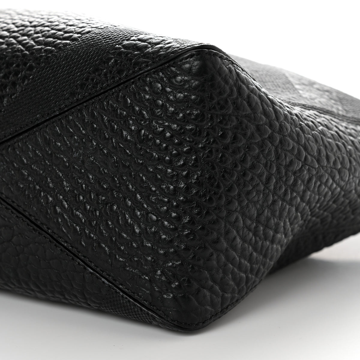 Burberry Heritage Grain Check Embossed Medium Dewsbury Tote Black 12 of 12