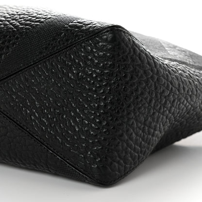 Burberry Heritage Grain Check Embossed Medium Dewsbury Tote Black 12 of 12