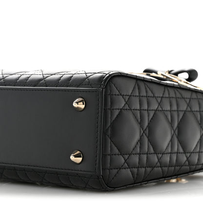 Christian Dior Lambskin Cannage Small Lady Dior Black 10 of 15