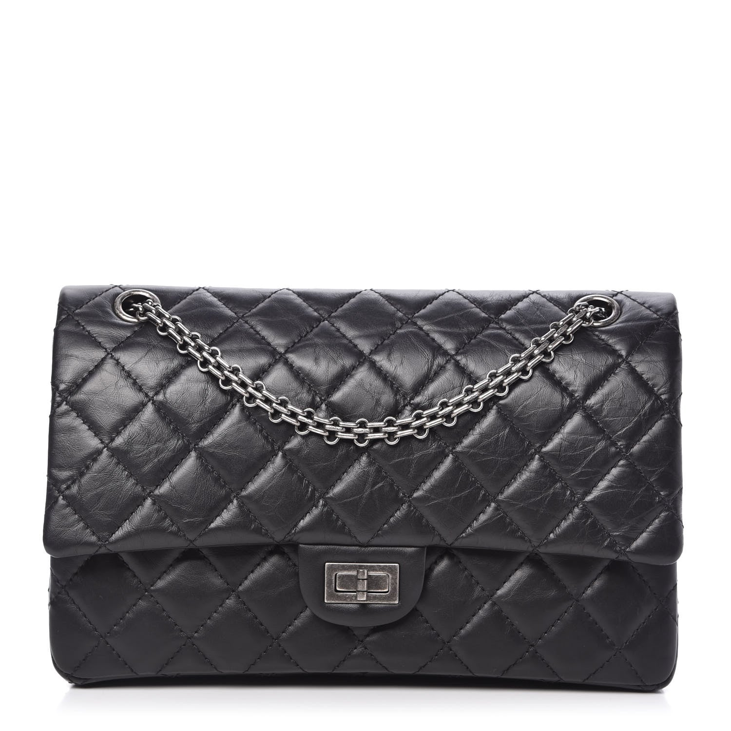 Chanel Aged Calfskin Quilted 2.55 Reissue 226 Flap Black 1 of 11