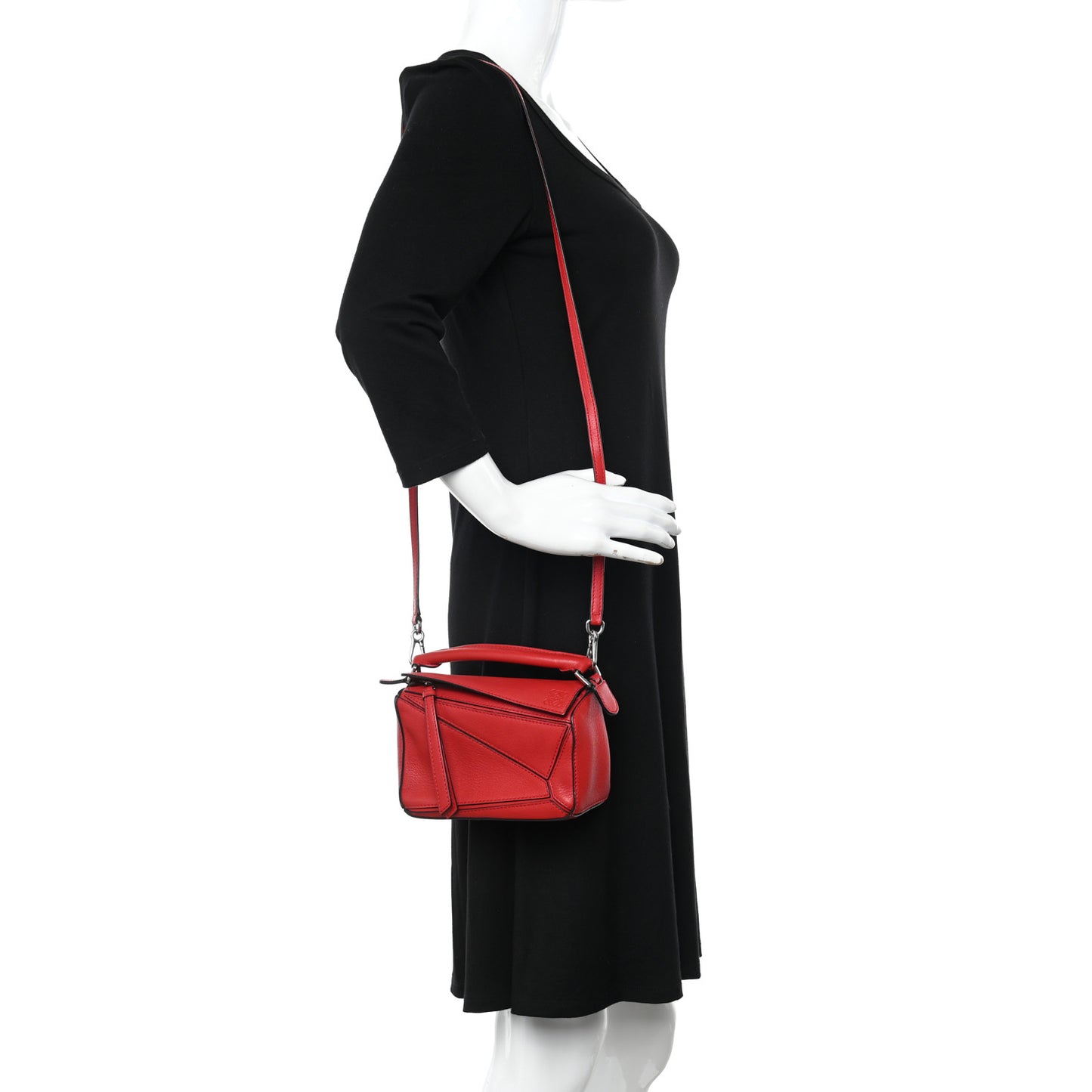 Calfskin Mini Puzzle Bag Pomodoro