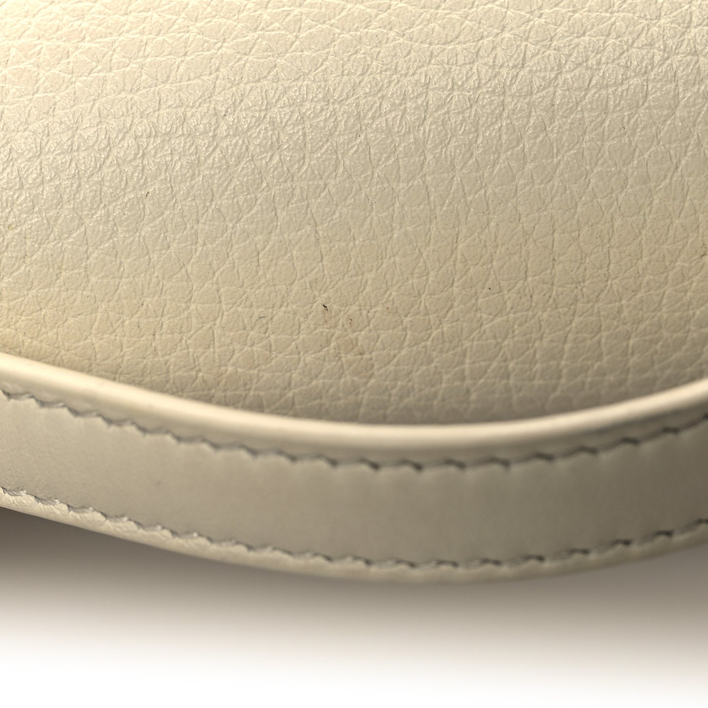 Grained Calfskin L19 Extra Pocket Pouch Whisper White